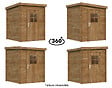 WHITE WOOD - Abri de jardin en bois Zoé 1 - 3,2m² - vignette