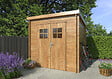 WHITE WOOD - Abri de jardin en bois Zoé 2 traité autoclave - L.220xP.220xH.208cm - vignette
