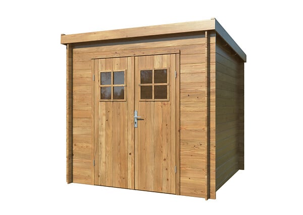 WHITE WOOD - Abri de jardin en bois Zoé 2 traité autoclave - L.220xP.220xH.208cm - large