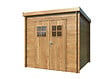 WHITE WOOD - Abri de jardin en bois Zoé 2 traité autoclave - L.220xP.220xH.208cm - vignette