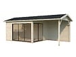 PALMAKO - Studio de jardin en bois Amanda - Intérieur : 11,2 m² + Pergola 7,8m² - vignette