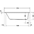 DURAVIT - Baignoire droite 170x75 D-Neo - vignette