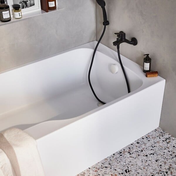 JACOB DELAFON - Baignoire bain douche Malice antidérapante + pare bain 170 x 90, version droite - large