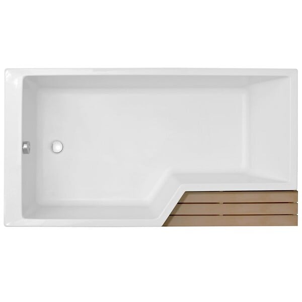 JACOB DELAFON - Baignoire bain douche 150 x 80 cm Neo blanc brillant gauche - large