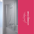 JACOB DELAFON - Pack baignoire droite 180 X 80 Odéon up + pare bain 1 volet chromé + tablier en niche + vidage - vignette