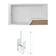 JACOB DELAFON - Baignoire bain douche Neo + pare bain + étagère 160 x 90, version gauche - vignette