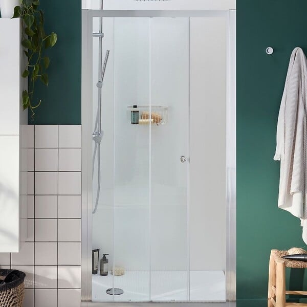JACOB DELAFON - Receveur douche Ipso 140 x 80 + paroi coulissante niche + bonde - large