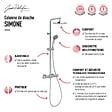 JACOB DELAFON - Colonne de douche thermostatique Simone 4 jets - vignette