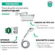 HANSGROHE - Pack douche de tête et douchette Crometta E Hansgrohe - Avec mitigeur thermostatique - vignette