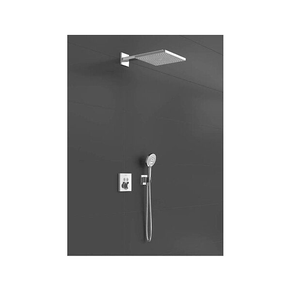 HANSGROHE - kit encastré Raindance E avec mitigeur thermostatique ShowerSelect Square Hansgrohe - large