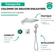 HANSGROHE - kit encastré Raindance E avec mitigeur thermostatique ShowerSelect Square Hansgrohe - vignette
