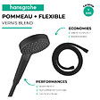 HANSGROHE - Pommeau de douche Vernis Blend + Flexible Isiflex 160 cm noir mat - vignette