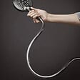 HANSGROHE - Flexible de douche 1,25 m Isiflex noir chromé brossé - vignette