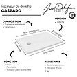 JACOB DELAFON - Receveur de douche 120 x 90 Gaspard bonde à gauche + bonde Gaspard - vignette