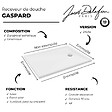 JACOB DELAFON - Receveur de douche 120 x 90 Gaspard bonde à droite + bonde + kit de réhausse - vignette