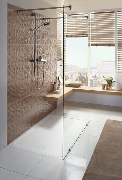 VILLEROY & BOCH - Lifetime Plus Receveur de douche rectangulaire 1000 x 800 x 35 mm, Antidérapant, Blanc (6223J301) - large