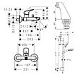 HANSGROHE - Pack mitigeur bain douche Logis + ensemble de douche Crometta chromé avec colonnettes - vignette