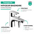 HANSGROHE - Hansgrohe Vernis Blend Mitigeur bain/ douche monotrou avec cartouche en céramique, Chrome (71444000) - vignette