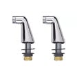 GROHE - Mitigeur baignoire thermostatique Grohtherm 800 Cosmopolitan 1/2 + Colonnettes Luxe chromé - vignette