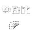 JACOB DELAFON - Pack plan vasque suspendu Cléo 1889 + siphon chromé - vignette