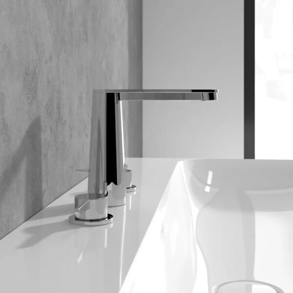 VILLEROY ET BOCH - Mitigeur lavabo 3 trous  Conum sans tirette Chrome - large