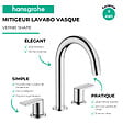 HANSGROHE - Mélangeur lavabo 3 trous avec tirette et vidage chrome + nettoyant Briochin - vignette