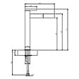 VILLEROY ET BOCH - Mitigeur lavabo droit surélevé  Dawn sans tirette Chrome - vignette
