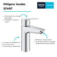 GROHE - Mitigeur lavabo Quickfix Start 2021 avec vidage Push-Open taille M chromé + nettoyant GrohClean - vignette