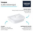 GROHE - Vasque à poser Euro Ceramic 60cm + Mitigeur lavabo M BauLoop Chromé - vignette