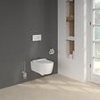VILLEROY ET BOCH - Pack WC suspendu sans bride  Avento + Bâti support ViConnect Pro + abattant frein de chute + plaque blanche - vignette
