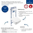 VILLEROY ET BOCH - Pack WC suspendu sans bride Architectura Twistflush [e³] rectangle + bâti-support sol et mur + plaque blanc - vignette