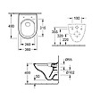 VILLEROY ET BOCH - Pack WC suspendu compact sans bride  O Novo + abattant + plaque blanche + bâti Grohe - vignette