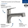 VILLEROY ET BOCH - Evier  Architectura 60 + Robinet de cuisine Junis Shower - vignette