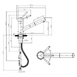 VILLEROY ET BOCH - Evier  Architectura 60 vidage auto + Robinet de cuisine Como Shower Acier Massif - vignette