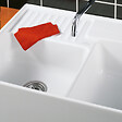 VILLEROY ET BOCH - Evier timbre d'office  Tradition 89,5 x 63 céramique vidage manuel blanc + Egouttoir déroulable - vignette