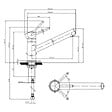 VILLEROY ET BOCH - Evier  Architectura 60 vidage auto + Robinet de cuisine Como Window Acier Massif - vignette