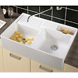VILLEROY ET BOCH - Evier timbre d'office  Tradition 89,5 x 63 céramique vidage auto blanc - vignette