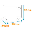 OPTIMEO - OCE-E01-1500B Convecteur Mobile Blanc Ipx4  Blanc 1500w - vignette