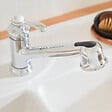 JACOB DELAFON - Robinet cuisine bas avec douchette extractible   Fairfax chrome - vignette