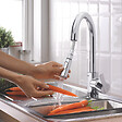 GROHE - Robinet de cuisine avec douchette Feel chromé Quickfix + microfibre - vignette