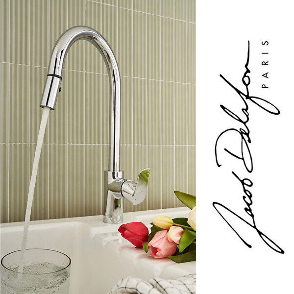 JACOB DELAFON - Robinet cuisine avec douchette extractible July+ - large