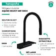 HANSGROHE - Robinet de cuisine avec douchette Aquno Select M81 170 sBox 3 jets noir mat + nettoyant Briochin - vignette