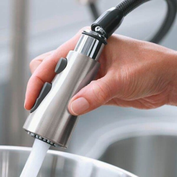 JACOB DELAFON - Mitigeur cuisine Malleco Bec haut chrome douchette extractible - large