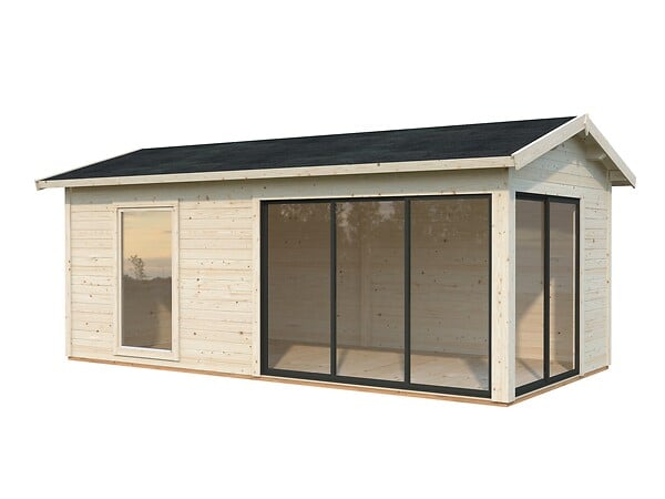 PALMAKO - Studio de jardin en bois Amanda - Intérieur : 17,1 m² - large