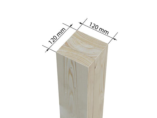 PALMAKO - Carport bois Karl 2 voitures - Naturel - L.600xP.512xH.244cm - large