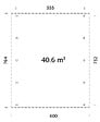 PALMAKO - Carport toit plat bois Karl 2 voitures - L.600xH.254xP.764cm - vignette
