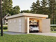 PALMAKO - Garage en bois massif Rasmus - L.420xP.598xH.254cm - vignette