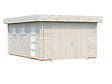 PALMAKO - Garage en bois massif Rasmus - L.420xP.598xH.254cm - vignette