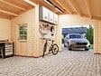 PALMAKO - Garage en bois épicéa Roger - L.564xP.601xH.321cm - vignette