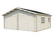 PALMAKO - Garage double en bois 44mm Roger - L629xP565xH310cm - vignette